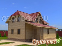 Каркасно-щитовой дом 9 на 9 Ступино