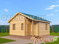 Каркасный дом 6х6 одноэтажный Тосно