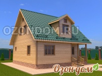 Каркасный дом 8х8 с мансардой Ярославль