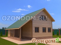 Каркасный дом 7х8.5 Клин