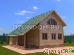 Каркасный дом 7х8.5 Клин